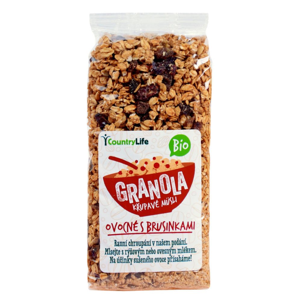Country Life Granola - Křupavé müsli ovocné s brusinkami 350 g BIO 350 g