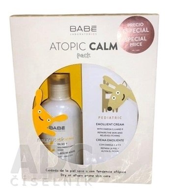 BABÉ LABORATORIOS BABÉ DÍTĚ Atopický balíček Atopické tělové mléko 200 ml + Atopický koupelový gel 200 ml (inov. 2022) 1x1 set